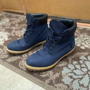 Timberland Men's Navy Blue Boots